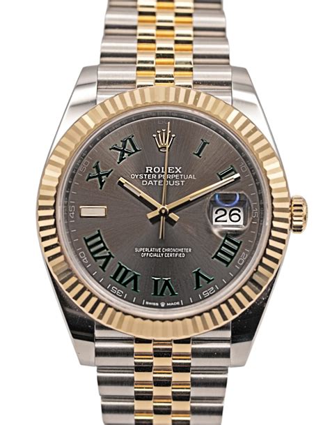 wimbledon two tone rolex|rolex datejust 41 wimbledon oyster.